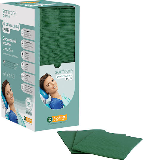 Dental Towel Soft Care Plus Dispenser Dark Green 500 Pieces
