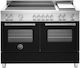 Bertazzoni Mas125i2enet Elektrischer Herd Induktionskochfelder Grill Teppanyaki