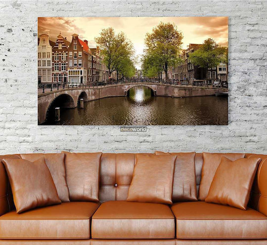 Gemälde Segeltuch Amsterdam Knv263 65cm x 95cm