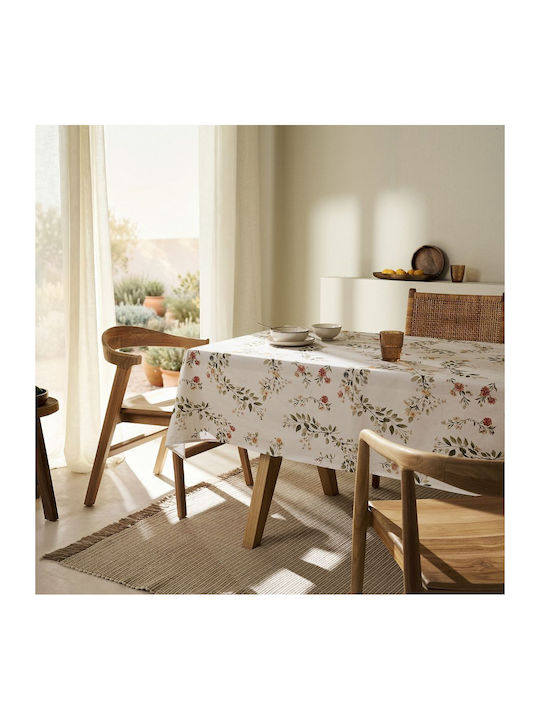 Gofis Home Stain Resistant Tablecloth Octavia 417 Ecru 135x135cm