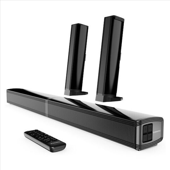 Majority SB80 Split Soundbar with Remote Control Black