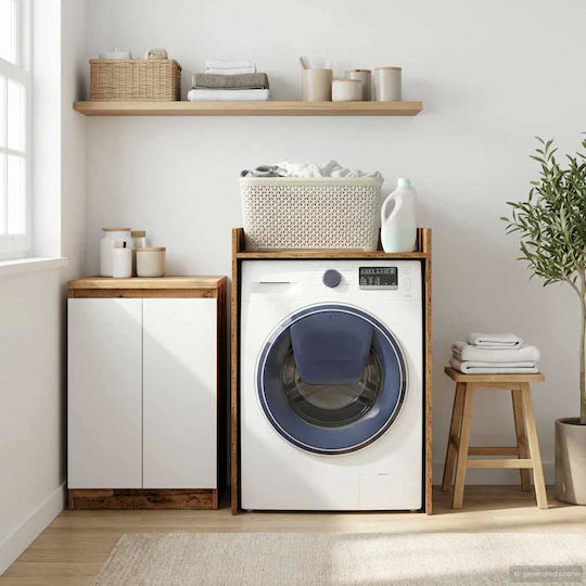 vidaXL vidaXL Badezimmerschrank Waschmaschine 67.5x62x97cm Braune