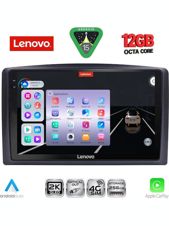 Lenovo Car Audio System for Mercedes-Benz Vito / Viano BMW X1 / X3 / X4 2015-2022 Bluetooth USB WiFi GPS Apple CarPlay Android Auto with 10" Touch Screen