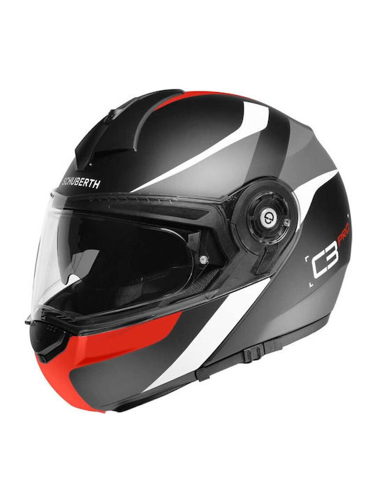 Schuberth C3 Pro Sestante Red Κράνος Μηχανής Fl...