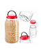 Kadax Set 2 Bucăți Vaze Pentru Paste Cu Capac Plastic Roșii 5000ml