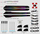 Ambient Lights Dedicated Lexus Rx 2015-2022 Rgb Acrylic 17 In 1 Dynamic Symphony Effect Bluetooth App Control