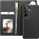Mayaxess 2-in-1 Wallet Case Galaxy S26 Plus Detachable Shell Black