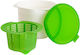 Recipient Pentru Prepararea Brânzei Alista Home Capac Din Silicon Plastic Strecurătoare Pentru Brânză 17x14.5x12.8 Cm Verde