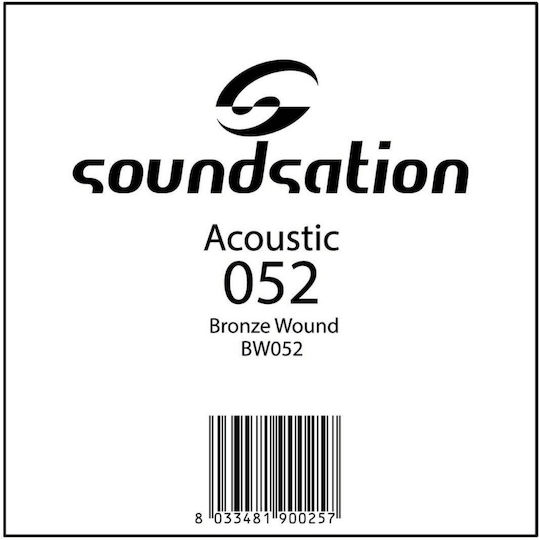Soundsation Bw052 Acoustic Guitar String Bronze Wound 0.52 Acoustic Guitar String Bronze Wound 0.52