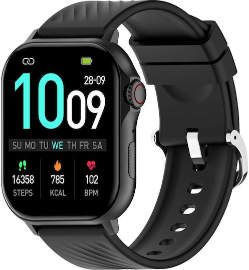 Denver SWG-159B 45mm Smartwatch with Heart Rate Monitor (Black)