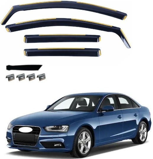 Комплект Автомобилни Ветробрани Отпред И Отзад За Audi A4 2009-2015 4 Бройки