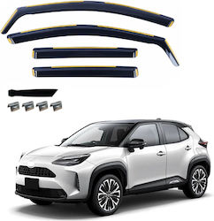 Σετ Ανεμοθραύστες Μπροστινοί και Πίσω για Toyota Yaris 4τμχ VETRBR0113