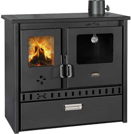 Prity 1 P36 D Χαλύβδινη Ξυλόσομπα 10.9kW Μαύρη