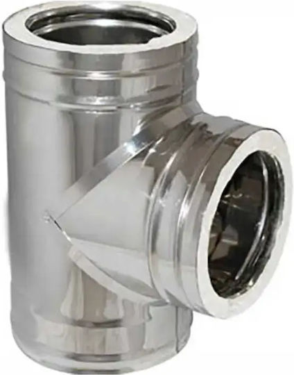 Ταφ 90° Ανοξείδωτο Διπλού Τοιχώματος Inox Φ350-400