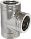 T-Piece 90° Inoxidabil Dublu Perete Inox Φ180-230