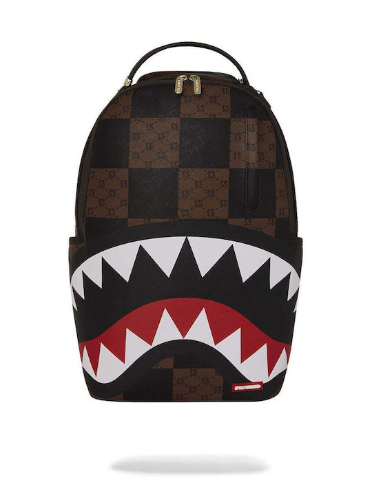 Sprayground Check Πλάτης Καφέ