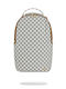 Sprayground Cream Check Dlxsv Σχολική Τσάντα Πλάτης Λευκή