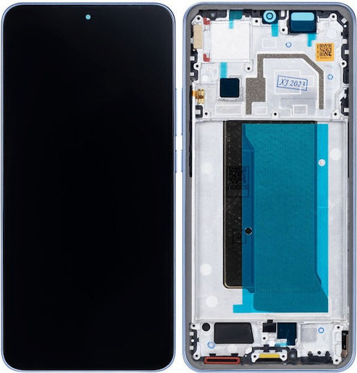 Ersatzbildschirm mit Rahmen und Touch-Mechanismus für Xiaomi 13t 13t Pro Blau