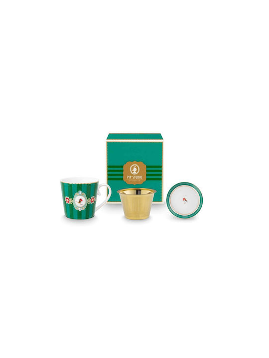 PiP Studio Κούπα Κεραμική Πράσινη 300ml