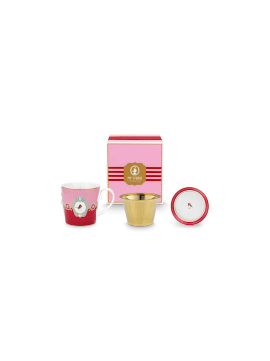 PiP Studio Red Ceramic Mug 300ml