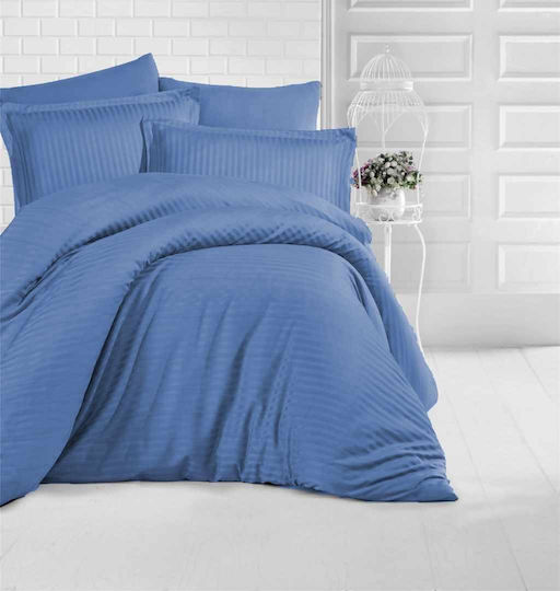 Linea Home Παπλωματοθήκη Υπέρδιπλη 220x240 Soft Γαλάζια
