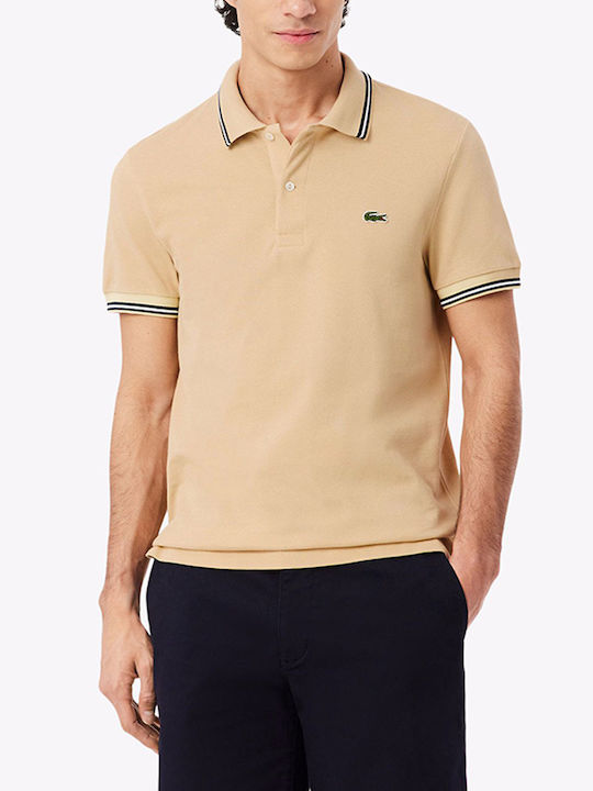 Lacoste Polo Μπλούζα Κοντομάνικη Biege