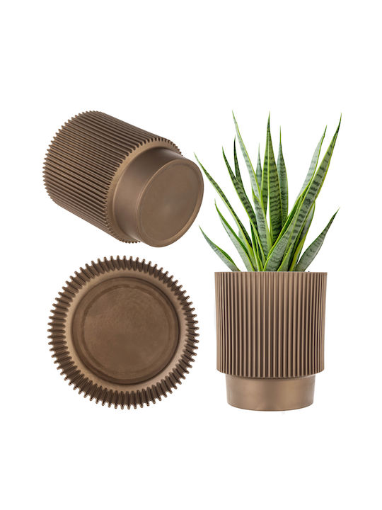 Kadax Plastic Gold Flower Pot
