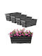 Kadax Planter Box Din Plastic Gri 40 Cm