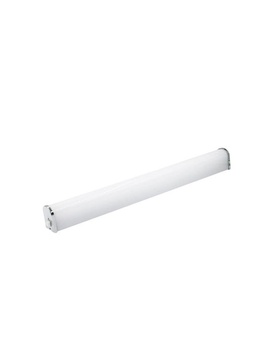 Adeleq Bathroom Wall Lamp with Integrated LED and Adjustable White Light Silver 5.3x6.5cm