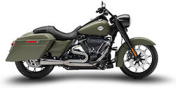 Zard Комплект За Изпускателна Система За Мотоциклети 2-1 Harley Davidson '24 '25 Fltrk Road Glide Limited 114 Сатенен