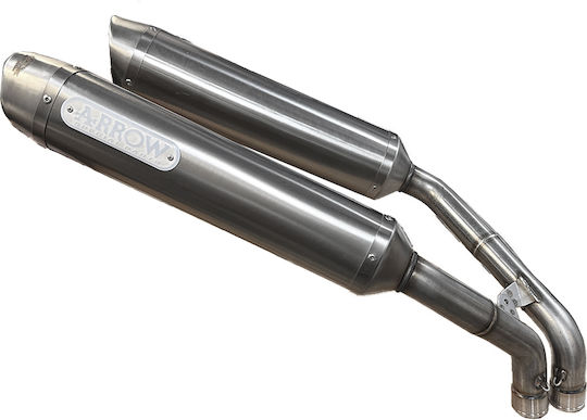Arrow Double Exhaust Slip On Τιτanium Racing Thunder Kawasaki Zx-10r '06 '07 71100po.τιτanium