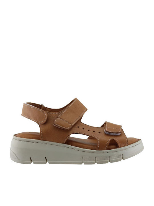 Act Sandale Casual Damă Din Piele Tabac Maro