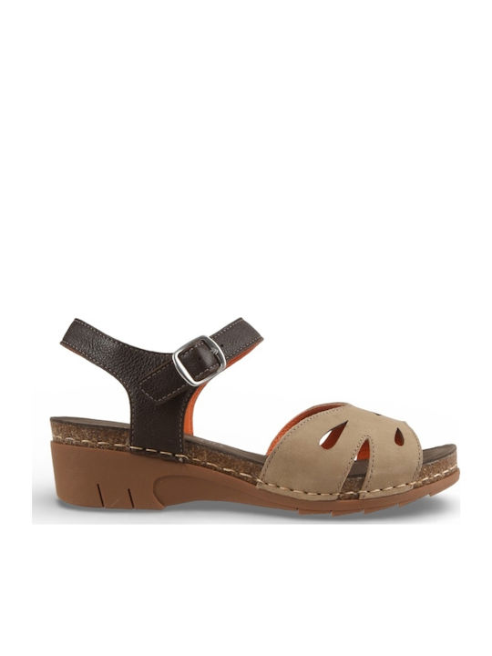 Leather Women's Anatomic Brown Sandals