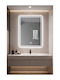 Smart Oglindă Rectangulară De Baie Lumini LED Atingere 60x40cm