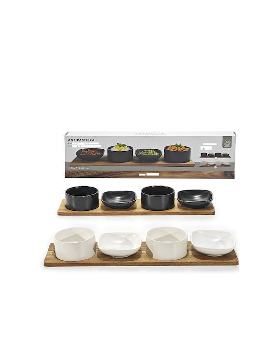 ArteLibre Dessert Turm Ständer & Tabletts mit Basis aus Porzellan 4 Stück