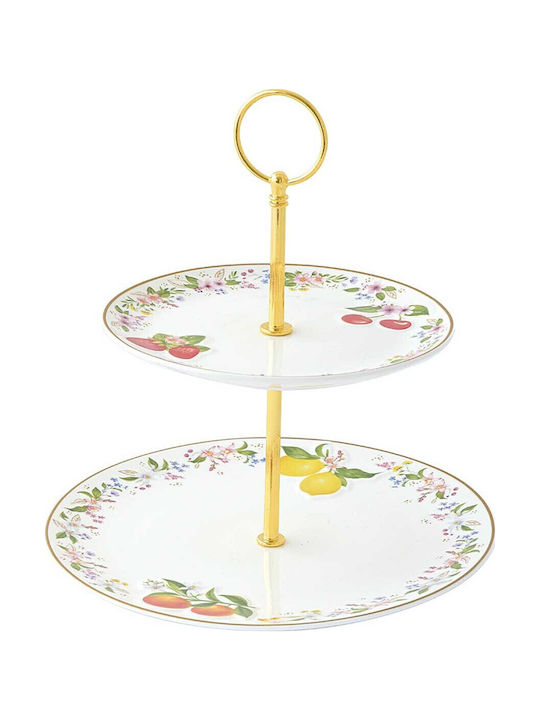Marva Marva Dessert Turm Ständer & Tabletts Etagere Für Vorspeisen Aus Weißem Porzellan