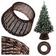 Kadax Weihnachtsbaumständer Braun Korbweide Durchmesser 45cm