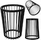 Standing Flower Plant Stand Loft Double-sided Black 53.5 Cm
