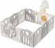 Gray Play Fence For Ages 2+