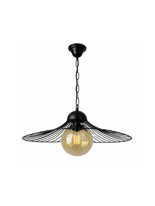 Aero Black Grid Pendant Ceiling Light with E27 ...