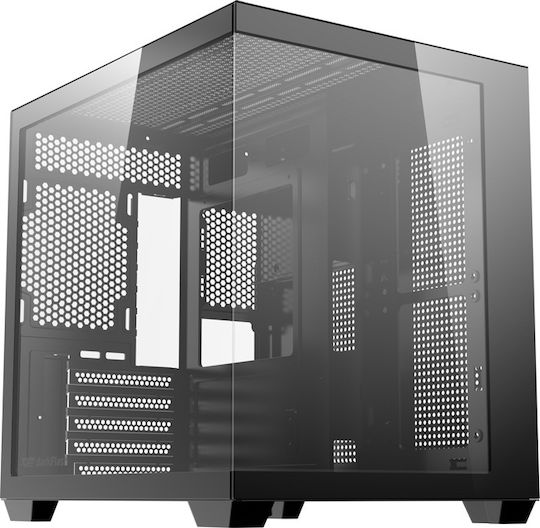 Darkflash B275 Gaming Middle Tower Carcasă PC cu Panou Lateral Negru Fără Ventilatoare