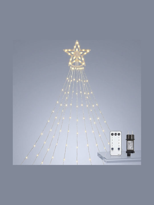 LED Lichtvorhang Weihnachtsdekorationen mit Bäumen 3.5m 360 LEDs
