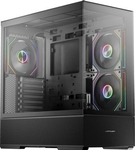 LC-Power Gaming 812B Onyx Vision Midi Tower Κουτί Υπολογιστή με Πλαϊνό Παράθυρο Μαύρο