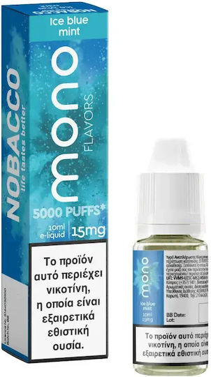 Nobacco Lichid Electronic Albastru Menta 15mg 10ml