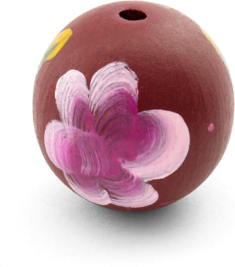 Holz Blumen Handgriff 30mm/ø4 Burgundische Verpackung 8 Stück