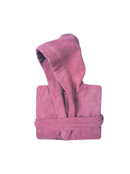 Das Home Παιδικό Μπουρνούζι Fuschia με Κουκούλα