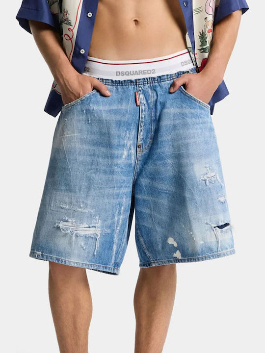 Dsquared2 Bermudă Bărbătească Albastru Marin