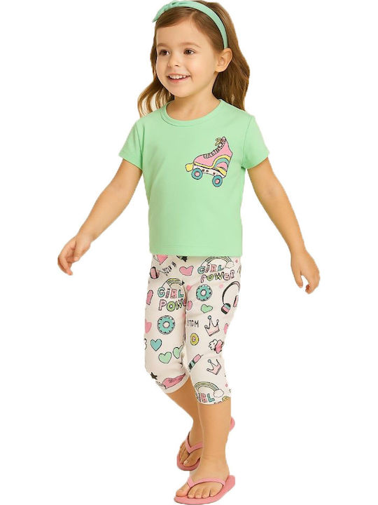 Sommer Kinderbekleidungsset 2 Stück Minze