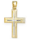 Goldjewels Women's Gold Cross 9K Double Sided Without Chain