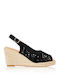 Platforme Dama Tip Espadrile Negre